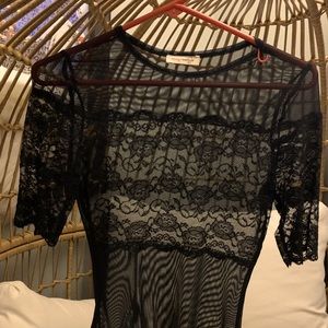 Lace Bodysuit Black